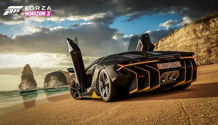 Forza Horizon 3 Lamborghini on Beach