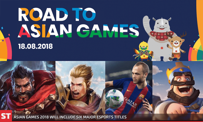 Asian Games 2018 Will Include Six Major Esports Titles