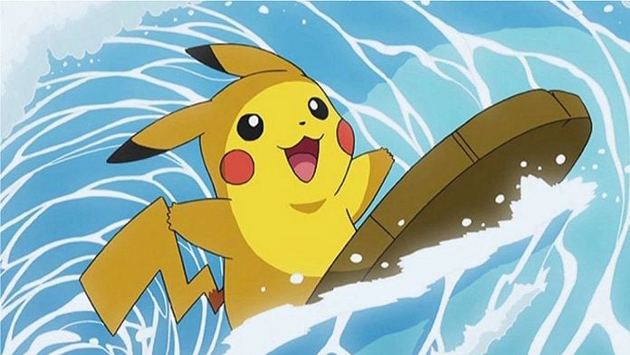 pokemon let's go pikachu surfing pikachu