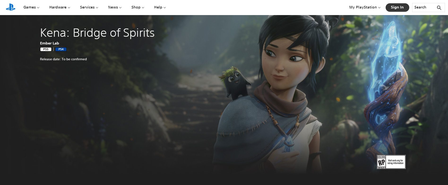 Kena: Bridge of Spirits Delayed To Q4 2021 According To The PlayStation Site