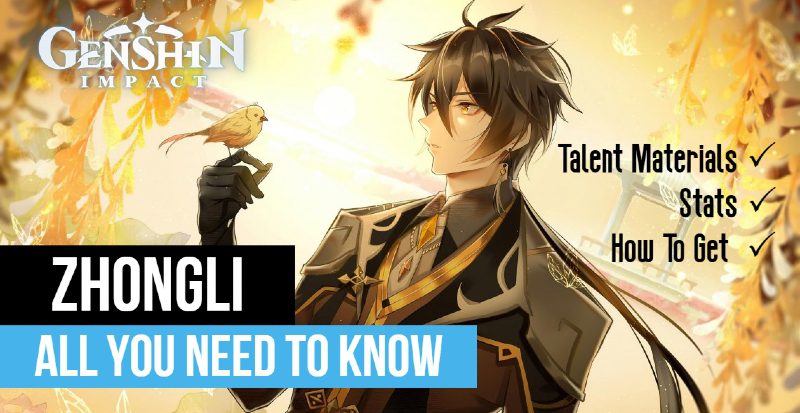 Genshin Impact Zhongli - Complete Talent Materials, Stats, How To Get ...