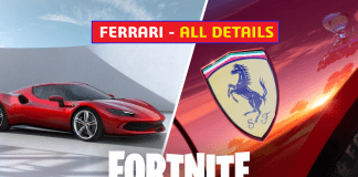 Fortnite Ferrari All Details