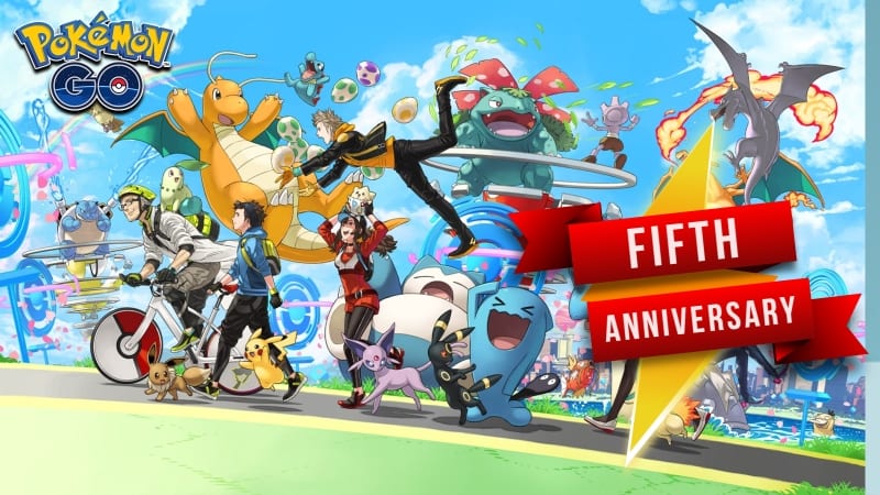 POKEMON GO Shiny Pikachu 5th Anniversary-cangiante Pikachu 5 anniversario 
