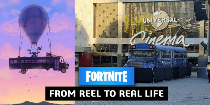 Fortnite Battle Bus Spotted By Fan At Universal Studios California