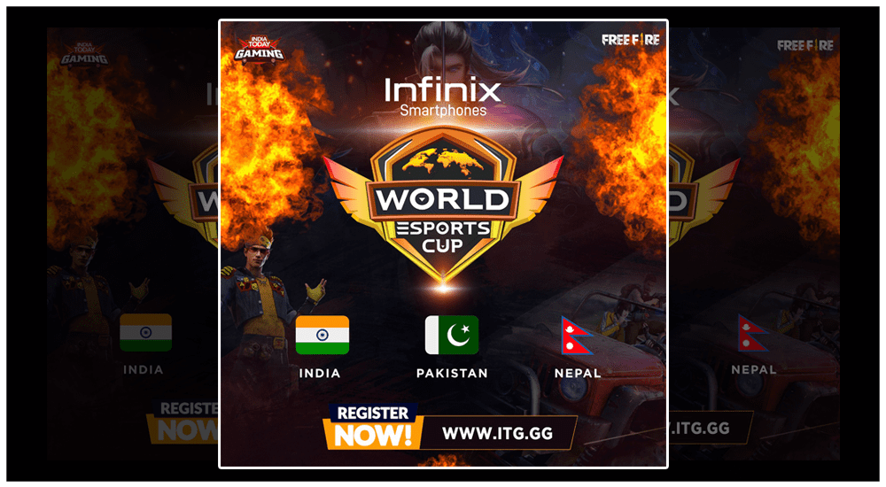 Free Fire World Esports Cup Registration for India, Pakistan and Nepal Begin