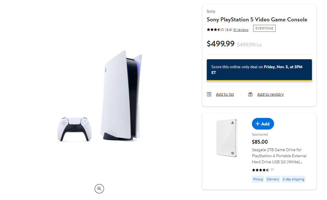 PS5 Restock on Walmart Today Time and More Details Inside