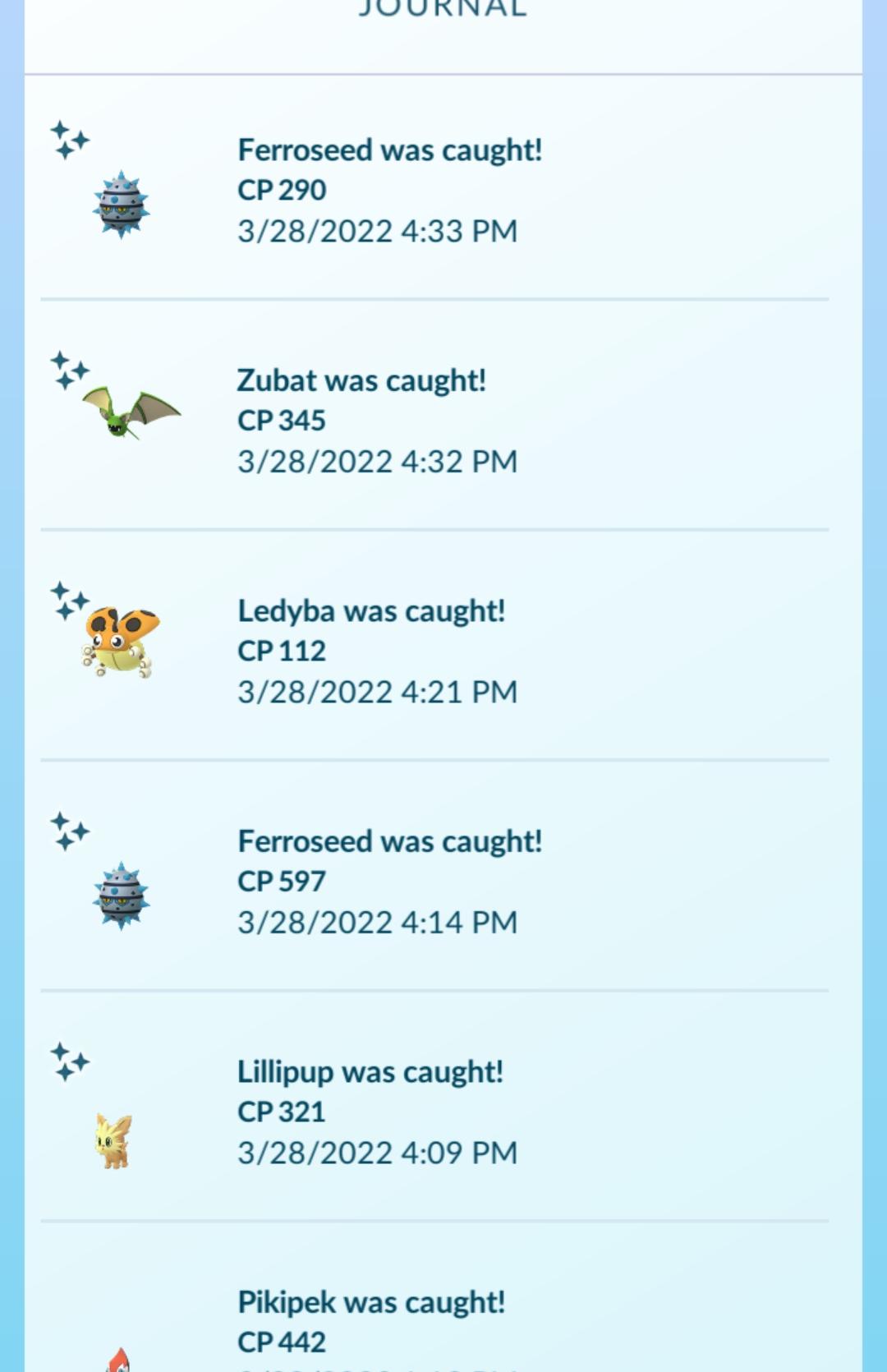 5 shinies in less than 30 minutes