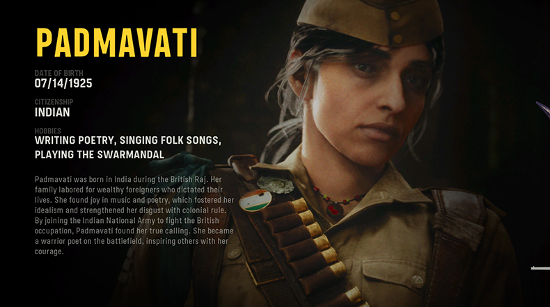 Call of Duty Warzone Legendary Operator Skin for Padmavati Balan