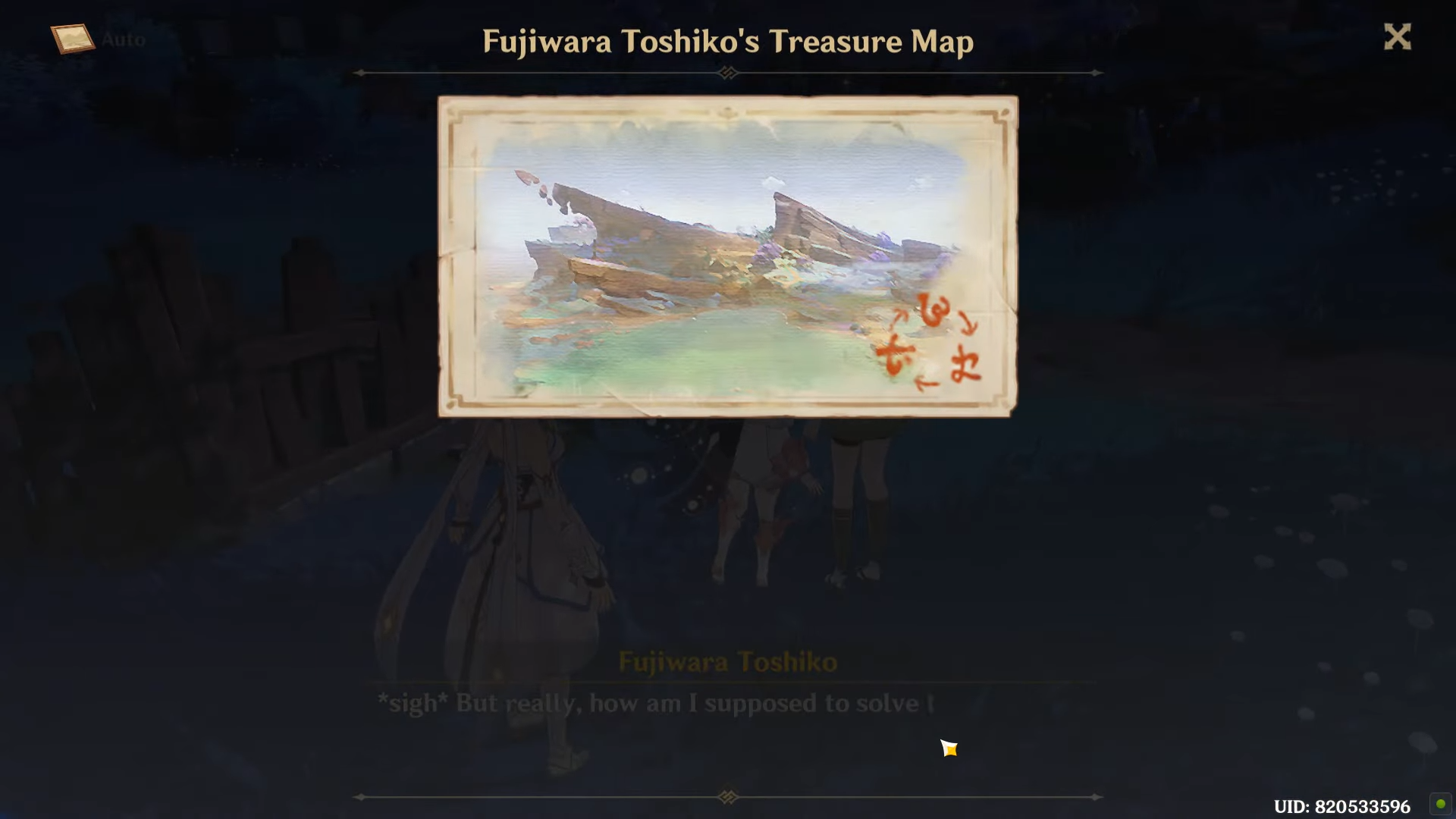 Genshin Impact - Relics of Seirai Treasure Map