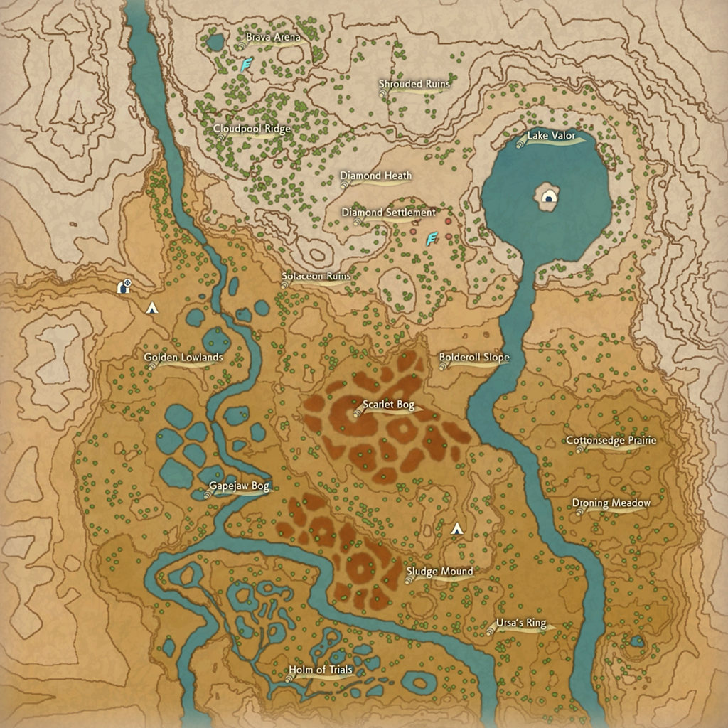 Crimson Mirelands Map