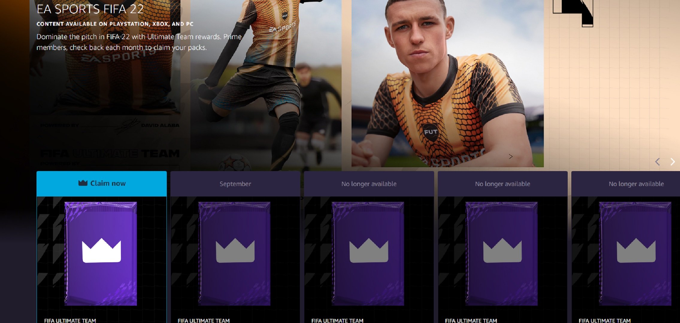 FIFA Twitch Prime Gaming rewards pack
