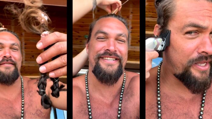 Jason Momoa Cuts his Hair for a cause How much does his hair costs - Cover Picture