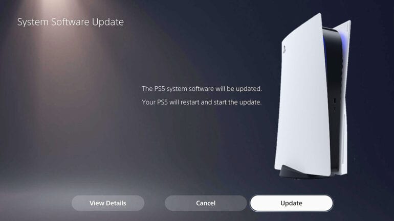 Sony PS5 update