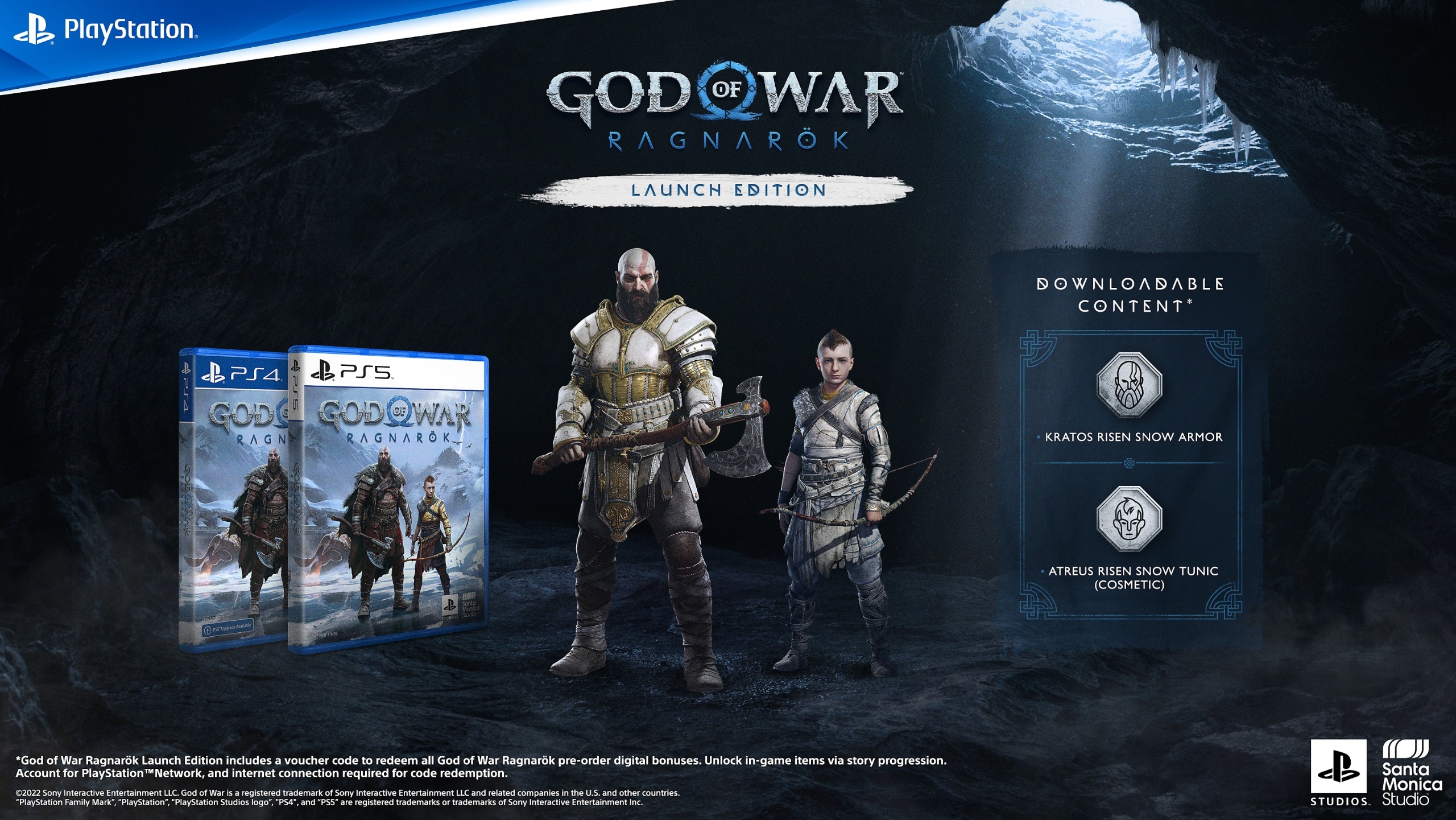 God of War Ragnarok Pre-Order Bonus Complete List - Launch