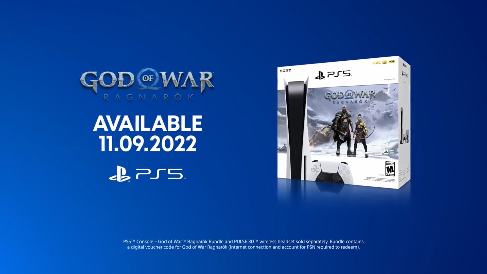 God of War Ragnarok x Sony PS5 bundle, inclusion