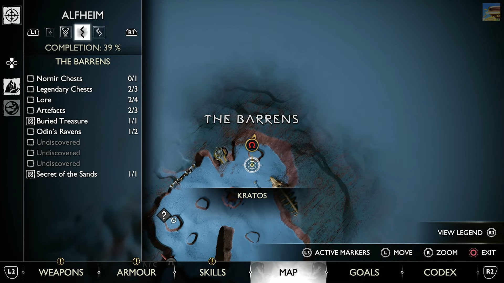 God of War Ragnarok - The Barrens Nornir Chest, All details - Map