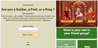 More Soldier, Poet, and King quiz other ranked buzzfeed