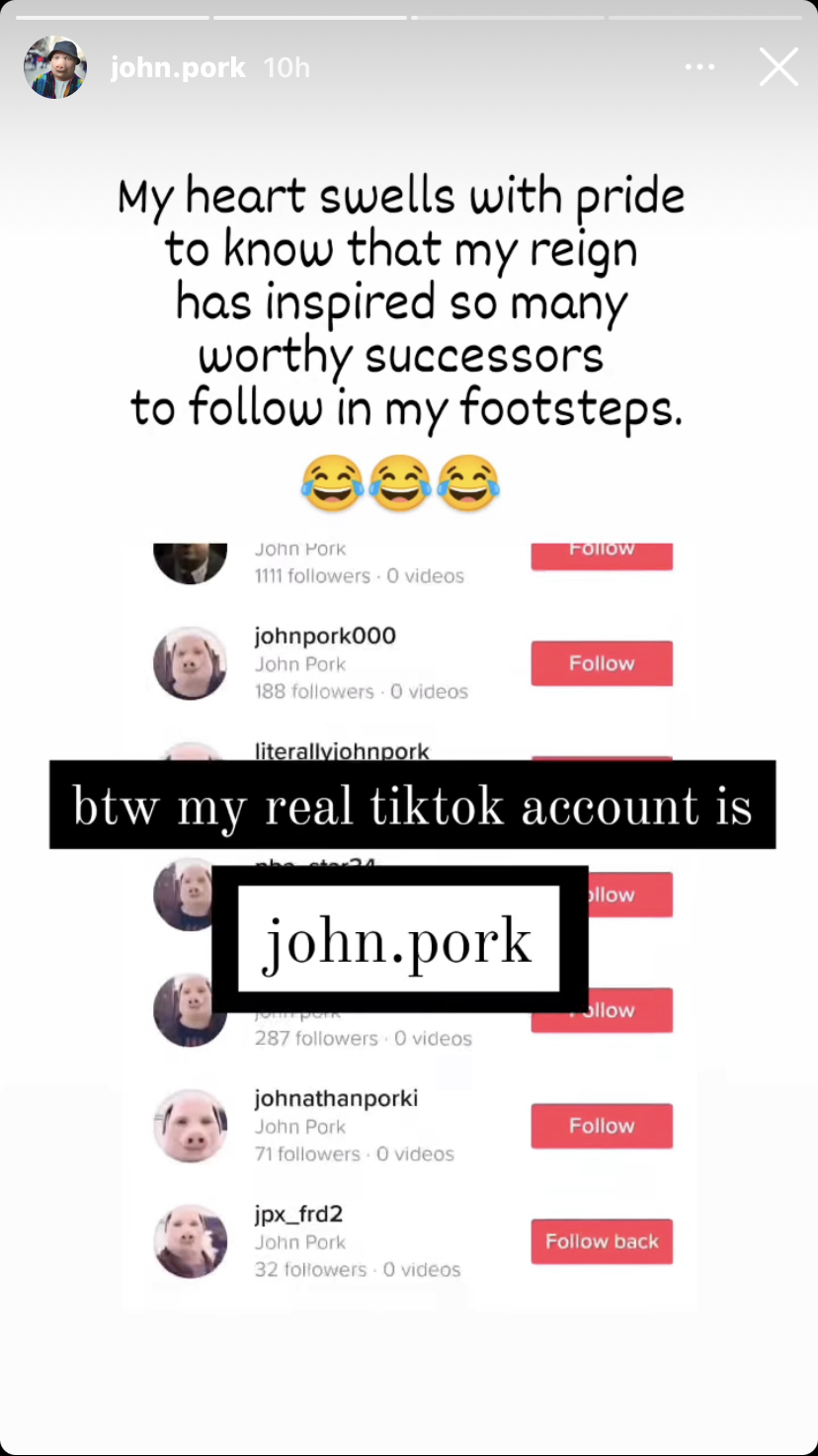John Pork is calling, TikTok trend