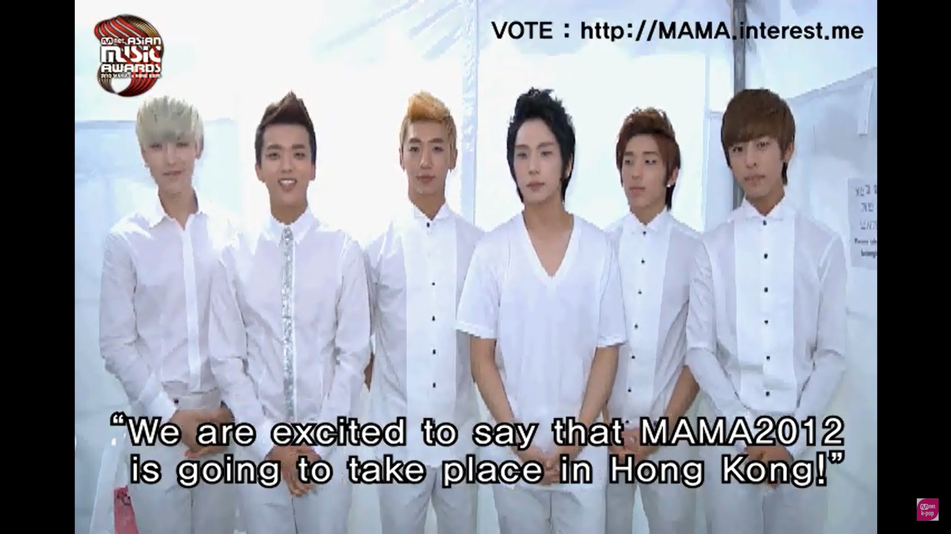 K-pop B.A.P., MAMA Award 2012