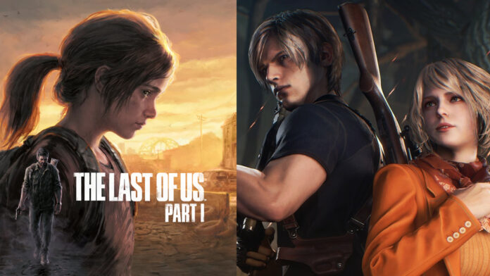 Last of Us and Resident Evil 4 game cover