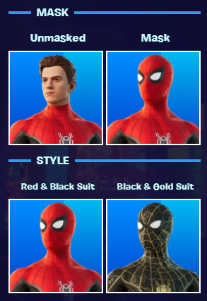 All Spider-Man Outfits