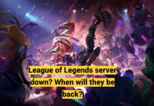 League of Legends server down