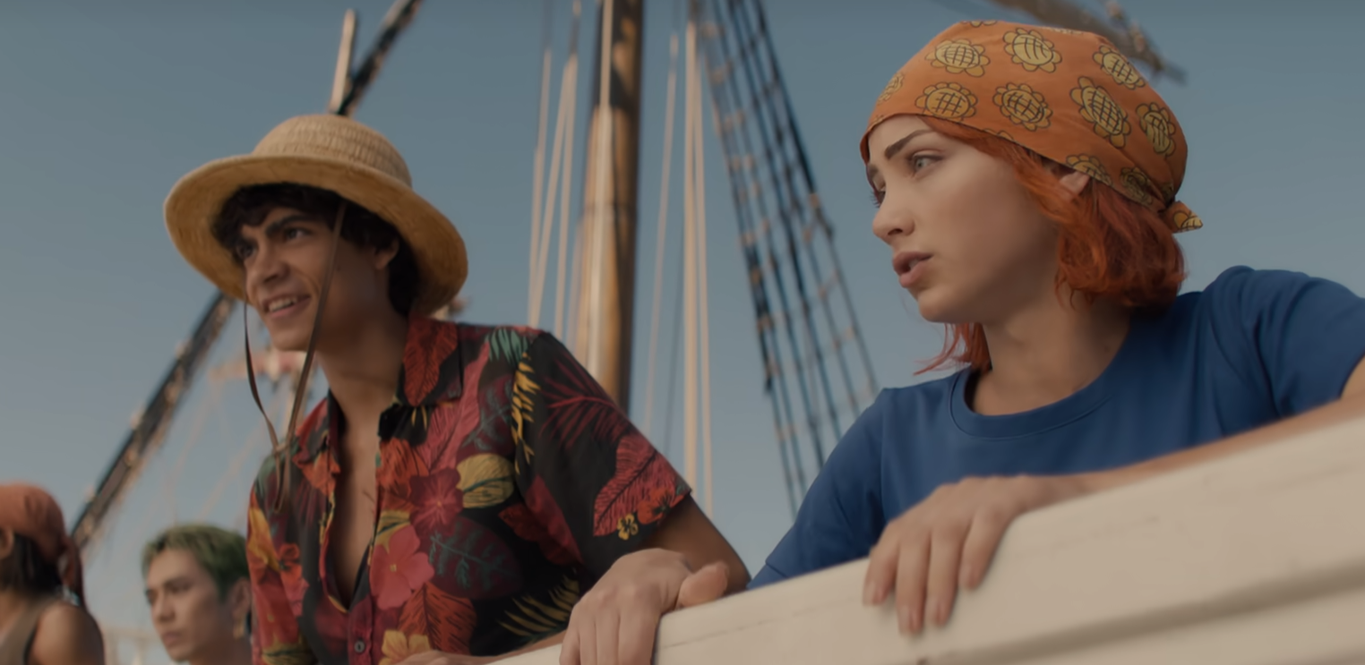 Nami and Luffy in One Piece Live Action