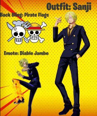 Fortnite x One Piece: Will Epic Games release a Collab Skin? | Possible Characters - Sanji